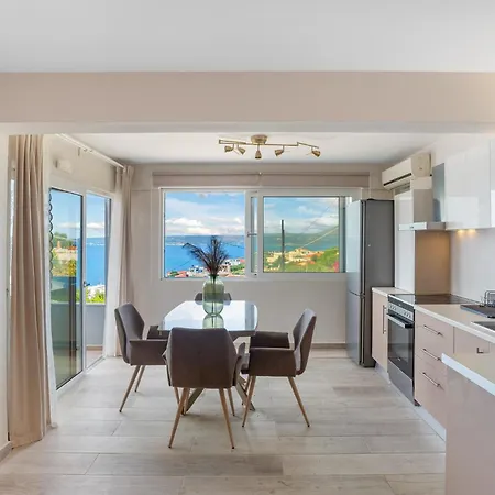 Amazing View Villa-mathaios In -by Apokornas