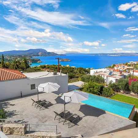 Amazing View Villa-mathaios In -by Apokornas