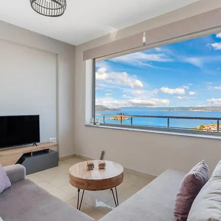 Amazing View Villa-mathaios In -by Apokornas