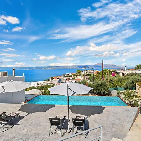 Amazing View Villa-mathaios In -by Apokornas